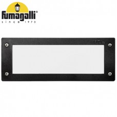 Φωτιστικό Χωνευτό Ορθογώνιο με ντουί Ε27 Ρητίνης Μαύρο IP66 Fumagalli Leti 300